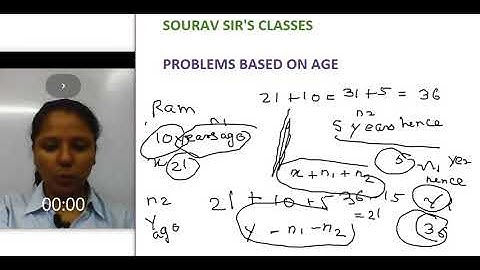 LOGICAL REASONING AGE RELATED PROBLEMS PART 1 SPLIT SCREEN CLASSES IN HINDI COMPLETE SOLUTION