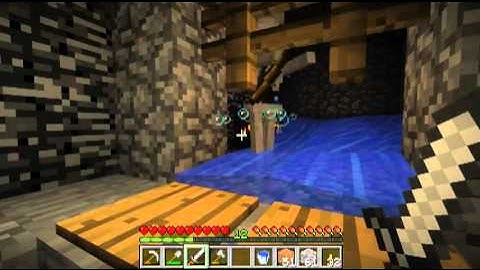 Minecraft - Test Subject Ep. 04 - Mob spawner trap, water physics and enchantment.
