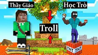 Anh Đen Xì Xì Và Thày Giáo Hợp Nhất Troll Minecraft Em Thầy Không Trượt Phát Nào - Siêu Hài Hước 🤣