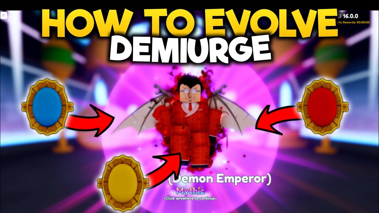 How to get Demiurge (Demon Emperor) in Anime Adventures