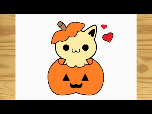 Como desenhar Morcego de Halloween Kawaii ❤ Desenhos kawaii - Desenho para  Desenhar 