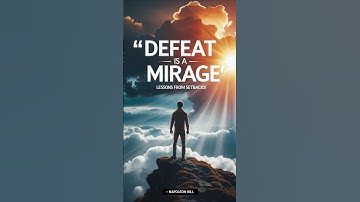 Defeat Is a Mirage | Learn from Setbacks | Napoleon Hill #motivation #napoleonhill #success