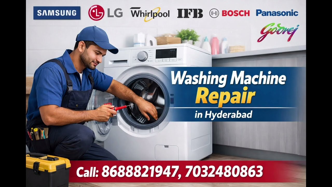 Washing Machine Repair in Hyderabad — All Brand Washing Machine Service  