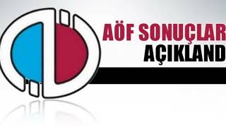 Duyuru-Aöf Ara Sinav Sonuçlari Açiklandi. 12.04.2022