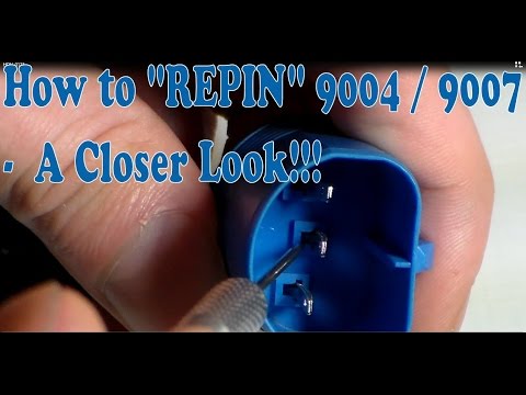 How To : Repin 9004 / 9007 - A closer Look!! for HID Relay Harness Plugs #rewire #relay #help