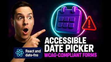 Build an Accessible React Date Picker with date-fns | WCAG-Compliant Forms for Every User