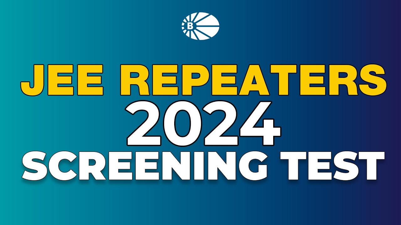 JEE 2024 Repeaters Screening Test resultsmatter YouTube