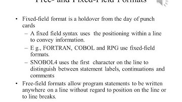 Principles of Programming Languages Lecture 3 Part 1