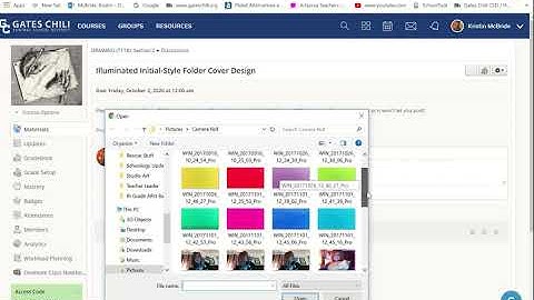 How to upload your art to schoology