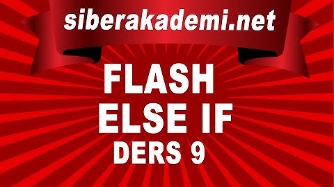 Else If - Ders 9