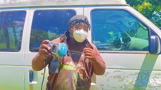 Preparing to paint My New Van! (+ Cooking my First Meal)