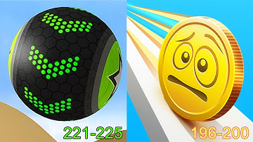 Going Balls VS Coin Rush Android iOS Gameplay (Level 221-225)