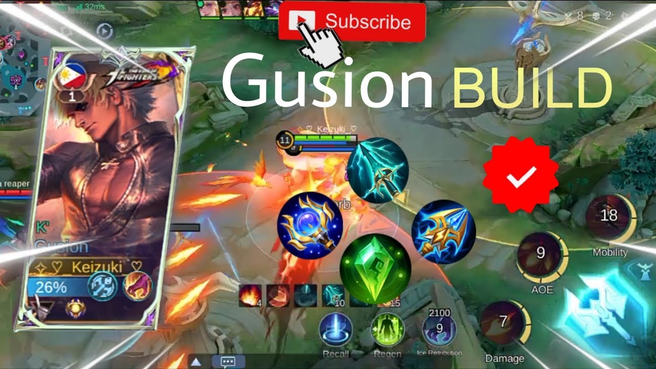 Crazy Build For gusion must try this Build Classic Or in Rank matches🔥🔥🔥