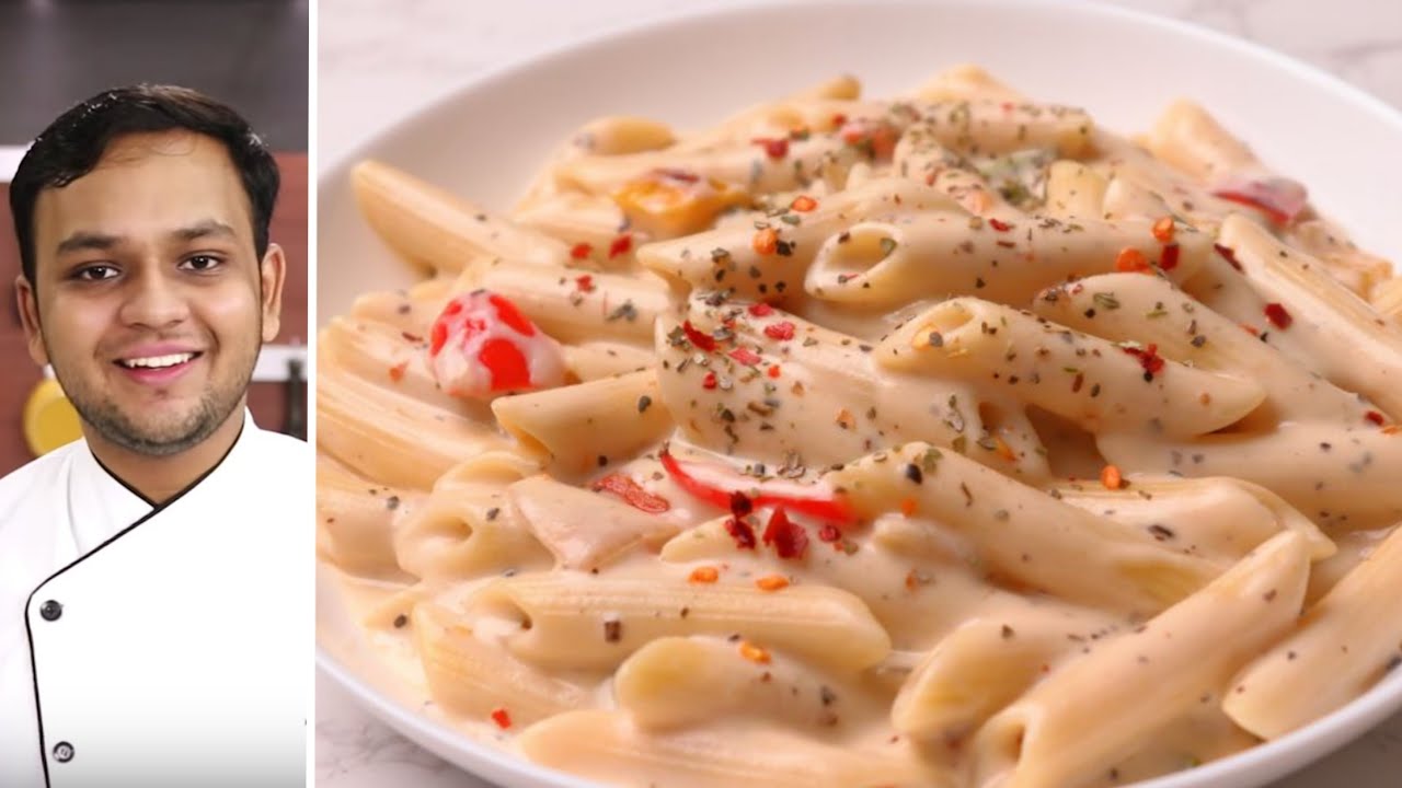 pasta banane ka aasan tarika white sauce pasta recipe
