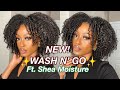 NEW! WASH N&#39; GO COMBO |WASH DAY AND STYLING FEAT. SHEA MOISTURE| Bri Bbyy