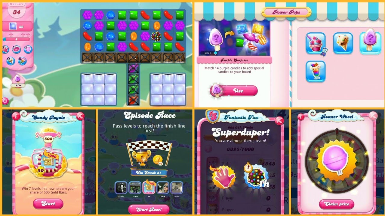 NEW UPDATE Candy Crush Saga Level 1071 , Candy Royale, Booster Wheel