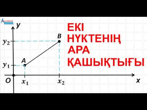 Бейне: Графиктегі екі нүктенің арақашықтығын қалай табуға болады?