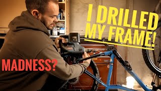 Drilling an MTB Bike Frame for a Dropper Seat Post