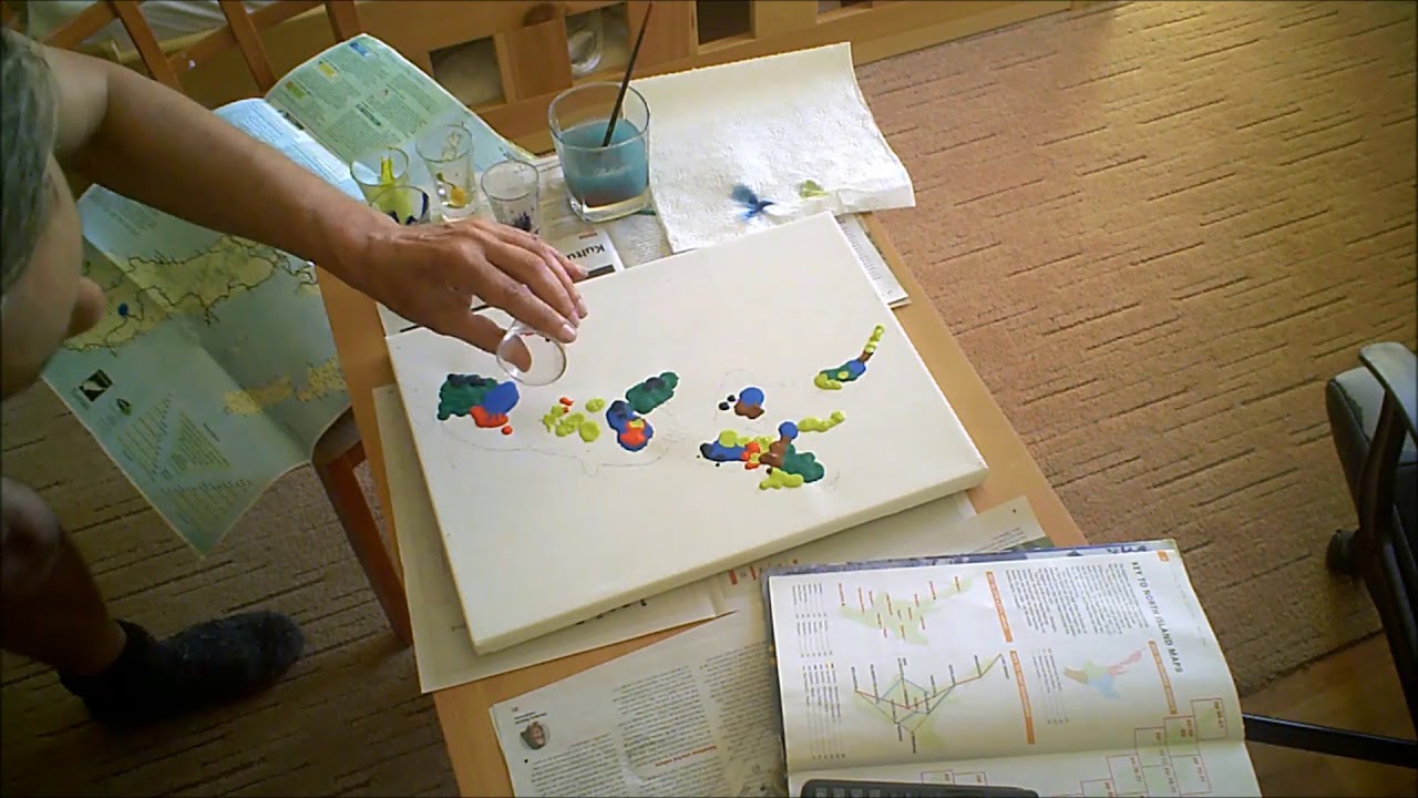 Colours of New Zealand on canvas