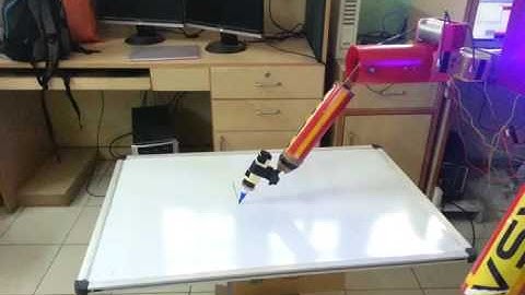 Robotic Arm Tracing "IISc"