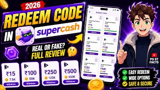 Free Redeem Code 2026 | New Super cash App Full Guide|| new redeem code app|| new app redeem code