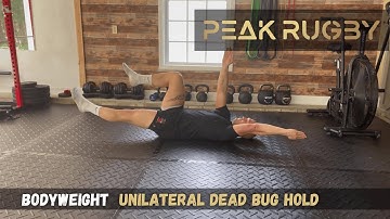 How to Do Bodyweight Unilateral Dead Bug Hold | Core Stability Exercise