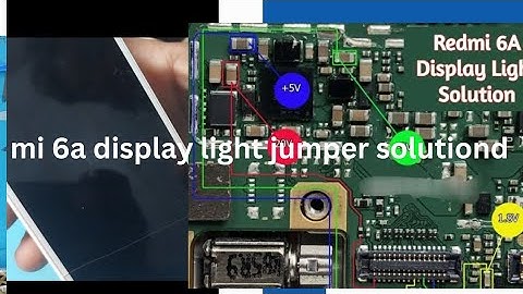 redmi 6a display light jumper solution#