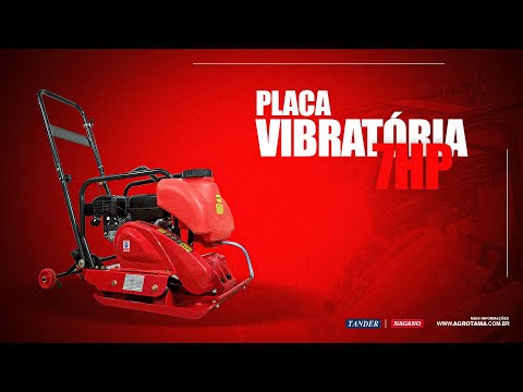 Vídeo de Placa vibratória a Gasolina 7HP