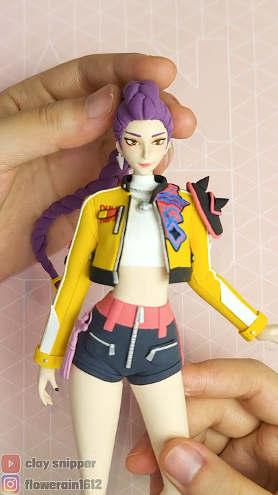 KPop Demon Hunters  [ Rumi ] Clay Figure!  \(`•ω•´)/*҉   #rumi   #kpopdemonhunters