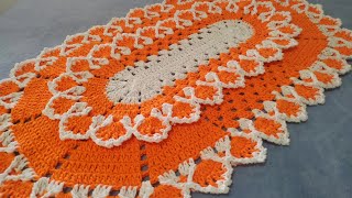 como fazer bico de crochê para tapetes 2/2 bico duplo ❣️