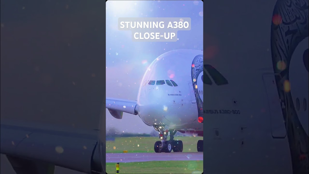 😍 STUNNING Close-Up of Airbus A380-800! 