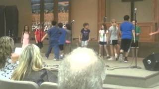 2014 - Summer - Nick singing at end of summer school II