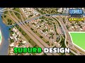 Building a little suburb with good public transportation in Cities: Skylines | No Mods Build
