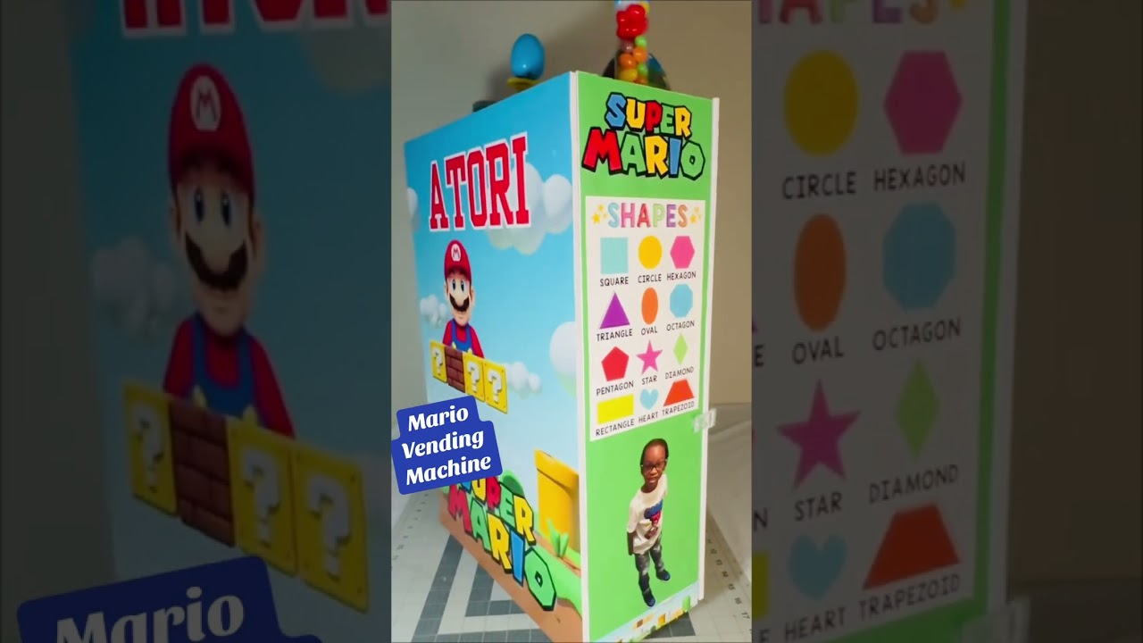 CUSTOM DIY FOAM BOARD VENDING MACHINE MARIO STYLE! 