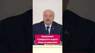 Лукашенко: Прекратите ходить сюда за деньгами! #shorts