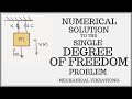 Numerical Solution to the Single Degree of Freedom (SDOF) Problem - Part 1 - Mathematical Derivation