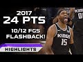 Vince Carter Flashback Highlights 24pts vs Cavaliers - 40 YEARS OLD! (12.27.2017)