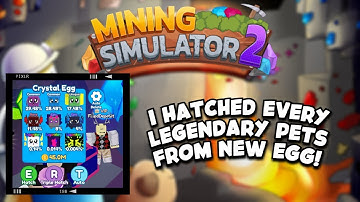 Update 2: Hatched BEST Legendary Pet Mining Simulator 2