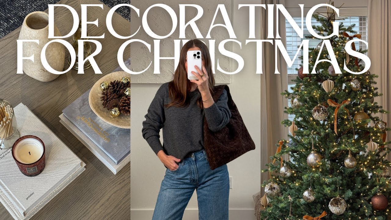 COZY VLOG | decorate with me for christmas & new decor haul - YouTube