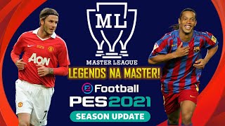 PES 2021- Como usar Legends na Master League e modos OFFLINE!