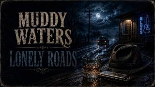 Muddy Waters Lonely Roads | Deep Delta Blues Nights & Whiskey Rain #blues #whiskeyblues