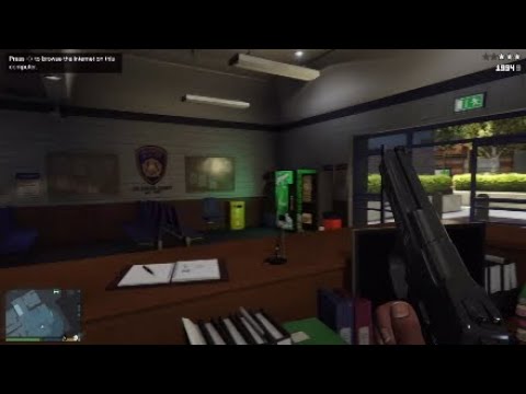 GTA 5 How to get 5 stars at Los Santos police station - YouTube