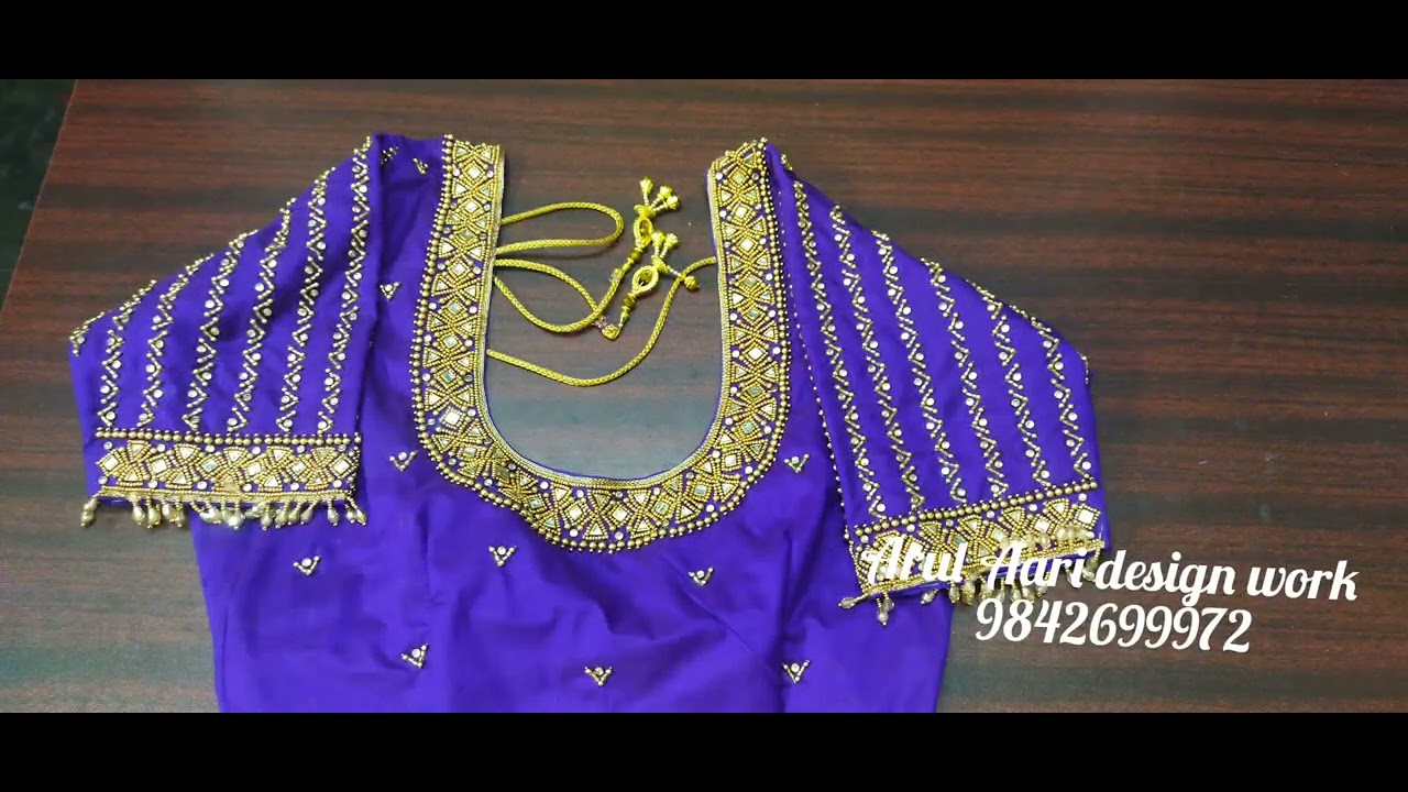 bridal aari work@arul aari design work - YouTube