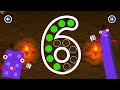 Numberblocks 6 magic run  numberblocks six cave adventure  number counting go explore game