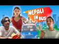 Nepali in bus  bikram ghimire