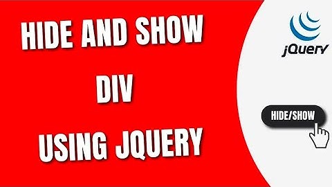 Hide and Show Div Using Jquery | On click Hide and Show Div