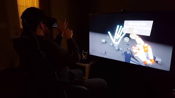 Virtual Reality DK2 + Leap Motion "Blocks" Demo