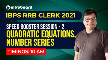 Speed Booster Sessions -2 | Number Series, Quadratic Equations | Lokesh Sir | IBPS RRB Clerk 2021