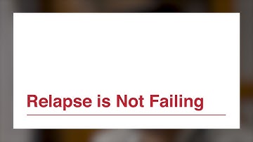 Video 6  Relapse is Not Failing
