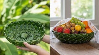AMAZING Polythene Fruit Basket | Simple Weaving Tutorial (DIY Eco-Friendly Craft)
